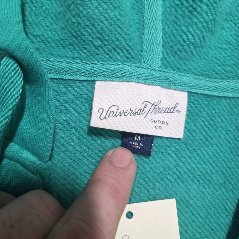 Universal Thread Women's Mini Fleece Long Sleeve Green Tunic Dress Size M NWT - Picture 6 of 13